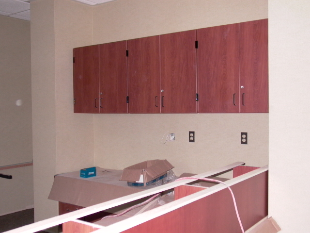 Counseling Office - reception- cabinets