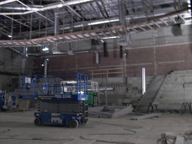 New PAC-PE buildings- Auditorium -looking at seating in new Auditorium
