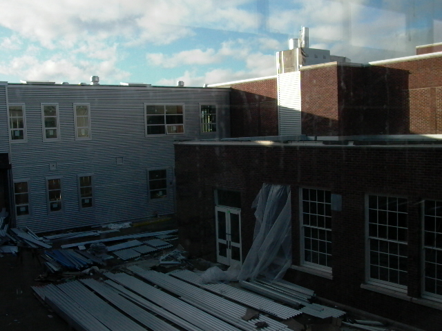 South Courtyard-view of old smoke stack location